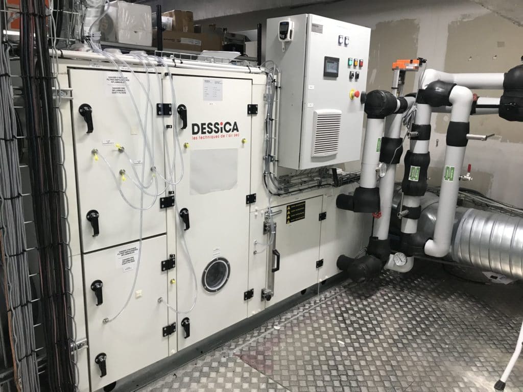 Humidity control system DESSICA industrial dehumidifier dryer